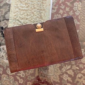 Snakeskin Hand Clutch